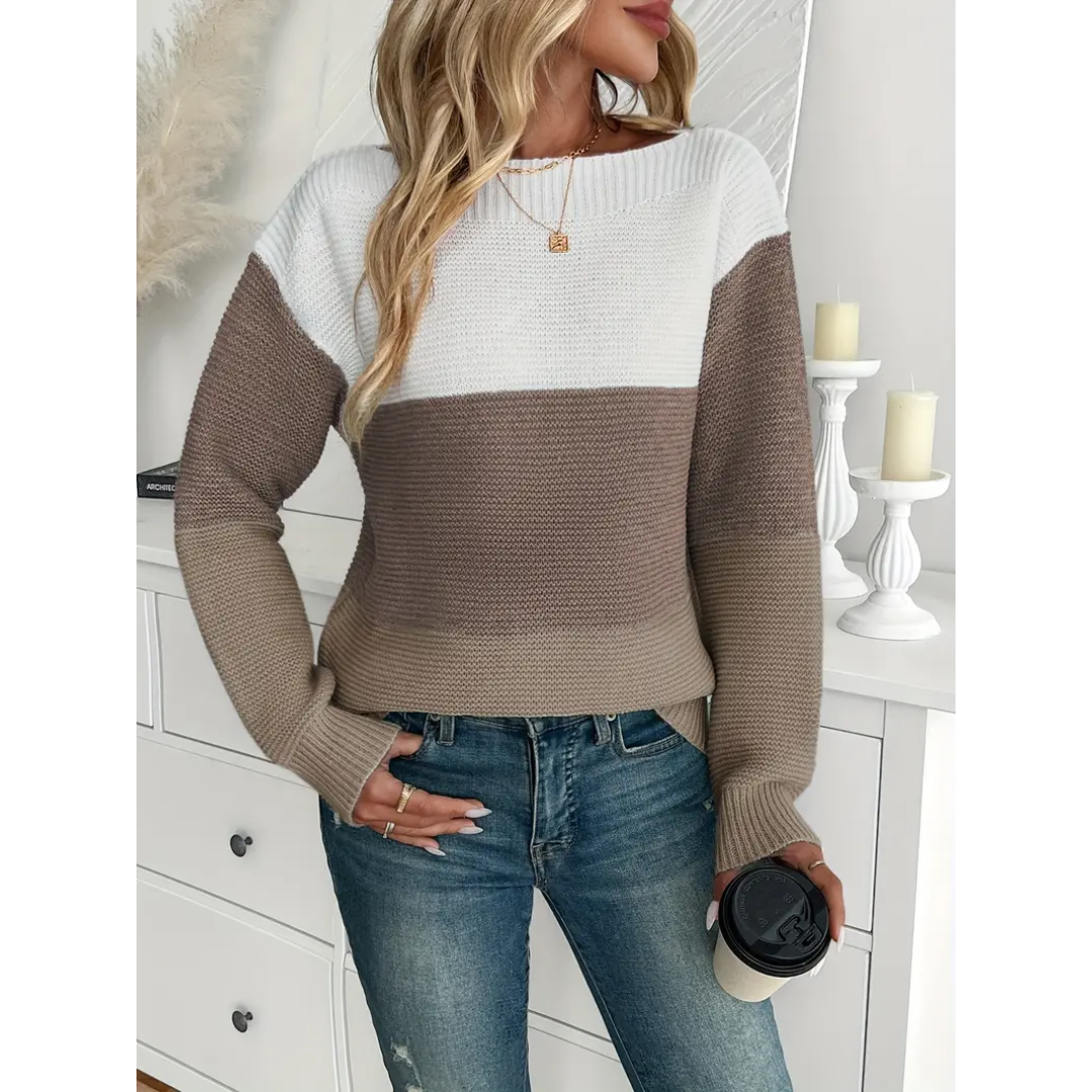 Niamh | Luxurious Women's Knit Long Sleeve Jumper | Chic, Comfy, Versatile