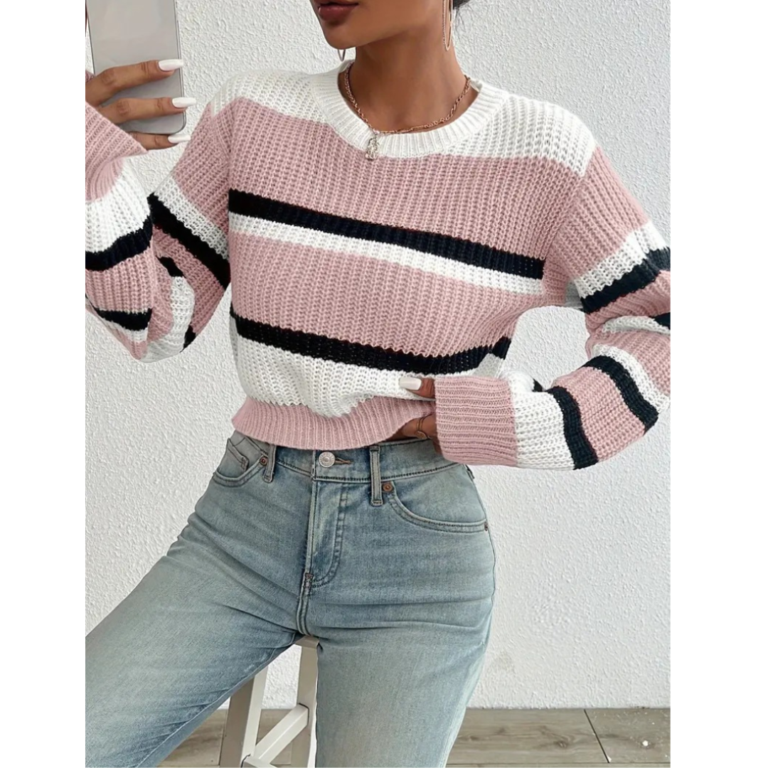 Aisling | Women's Cozy Long Sleeve Knit Jumper | Stylish, Warm, Versatile