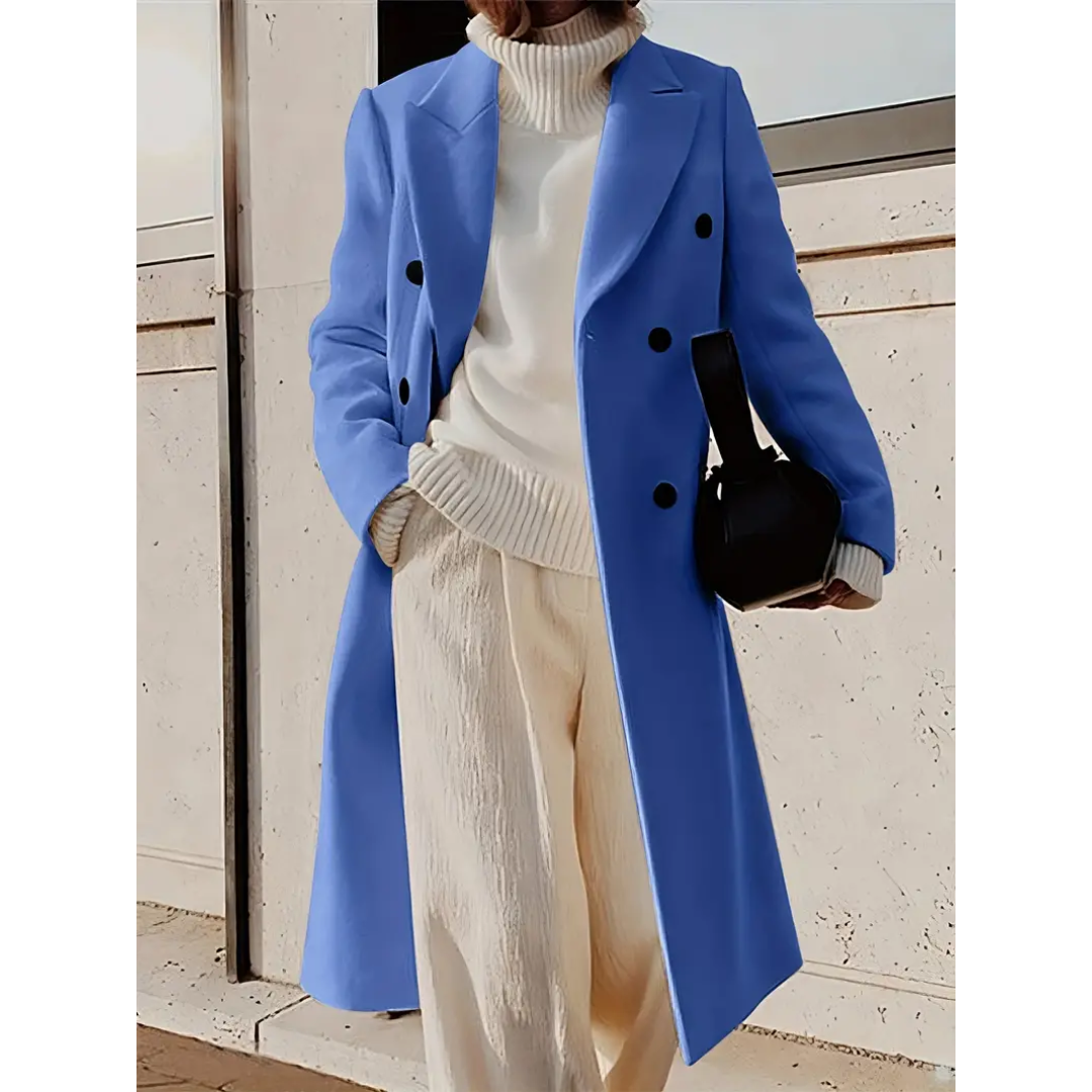 Clara | Chic Women's Long Trench Coat for Winter | Elegant, Warm, Versatile