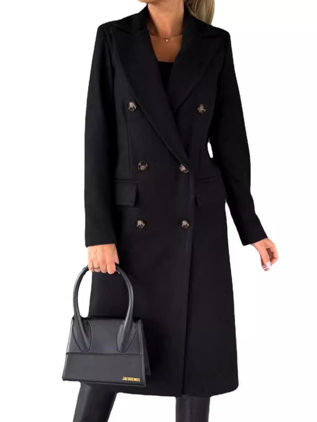 Felisa - Elegant long warm trench coat