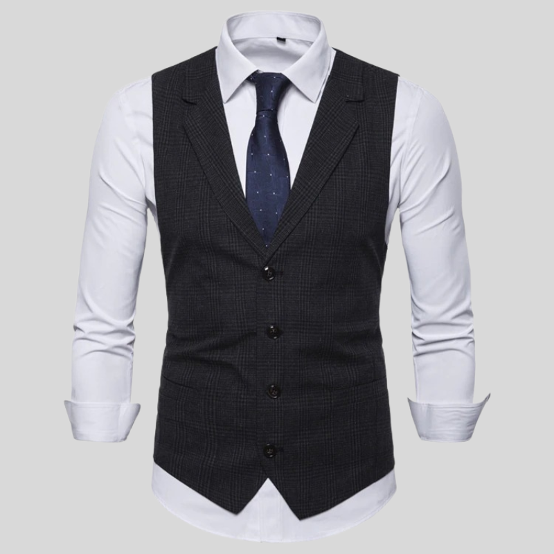 O'Sullivan | Elegant Checked Waistcoat for Men | Tailored Fit, Premium Fabric