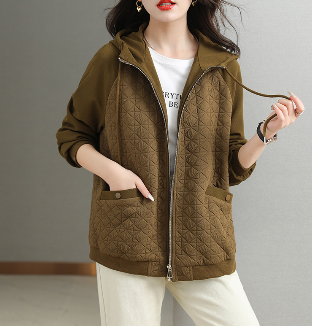 Ballyglen | Women's Chic Quilted Hoodie Jacket | Stylish, Warm, Lightweight