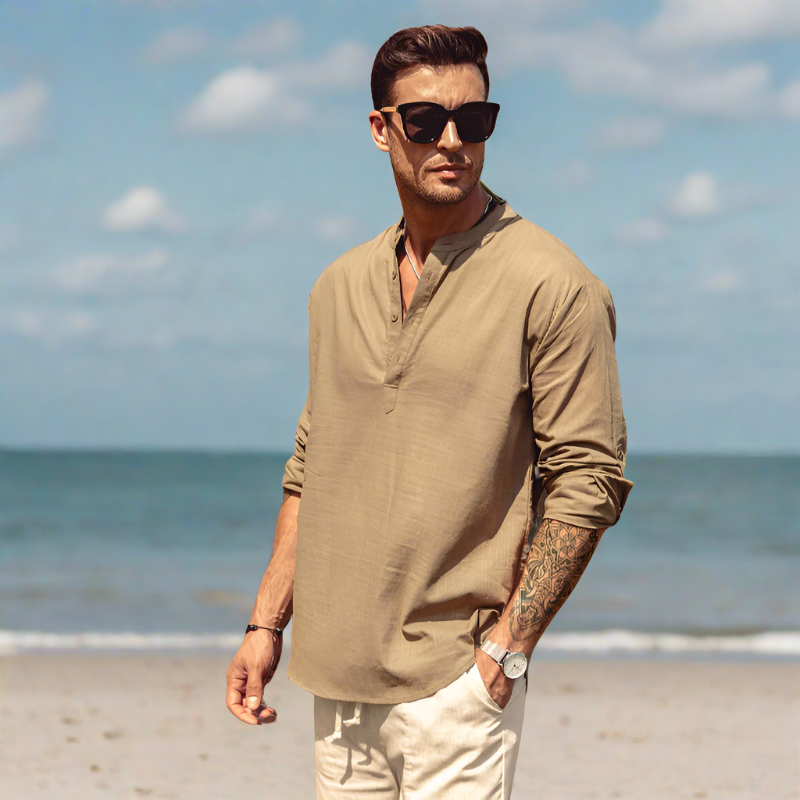 Oisin | Elegant Long Sleeve Shirt for Men | Breathable, Versatile, Timeless Design