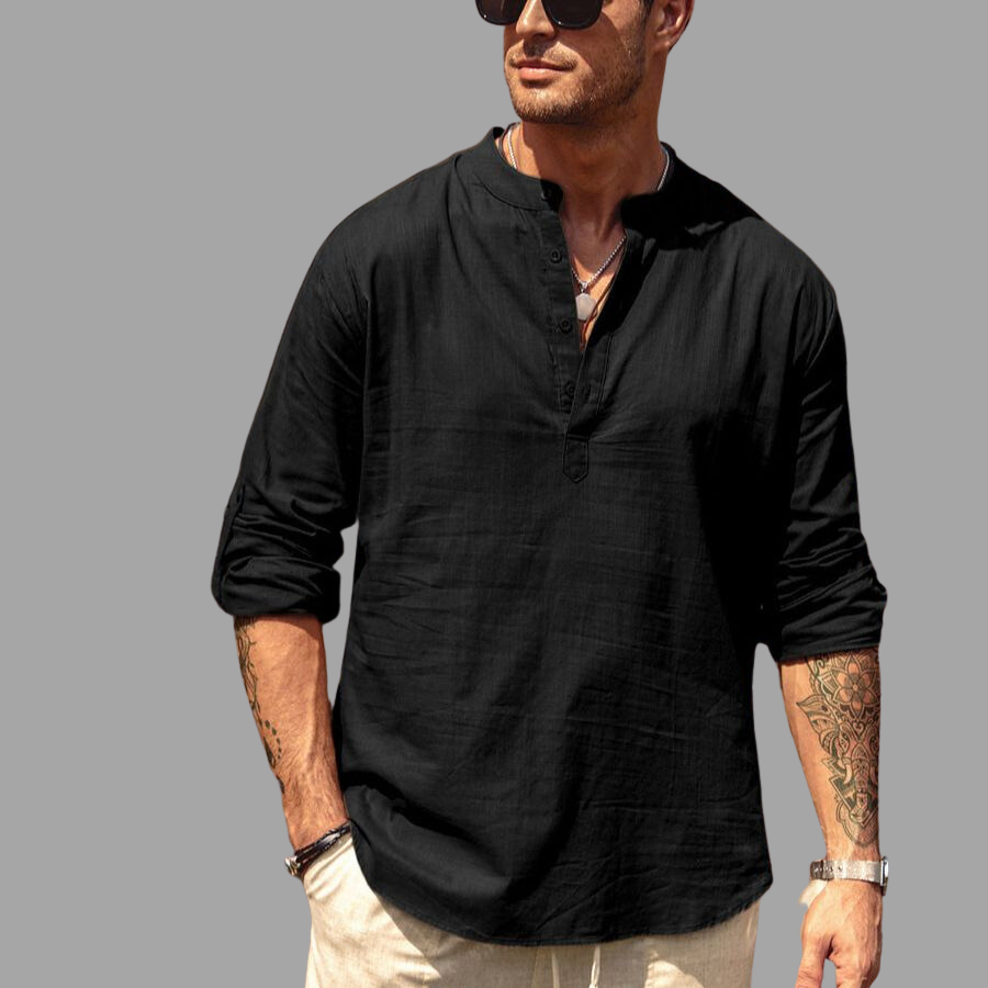 Oisin | Elegant Long Sleeve Shirt for Men | Breathable, Versatile, Timeless Design