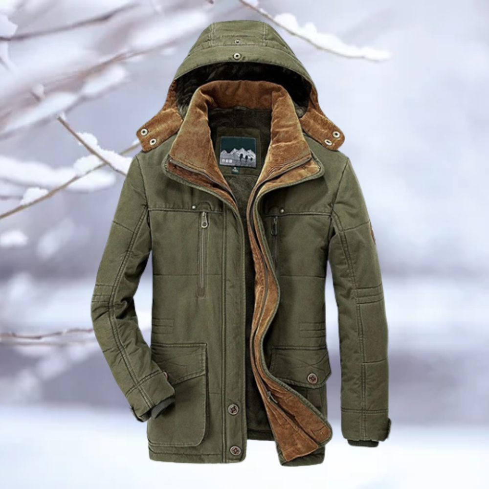 Celtic Haven | Men's Winter Insulated Coat | Stylish, Warm, and Versatile