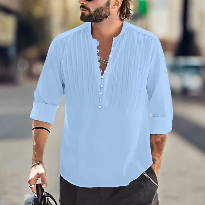 Liam | Stylish Summer V-Neck Tee for Men | Lightweight, Breathable, Versatile