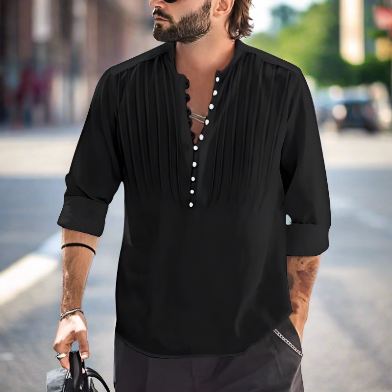 Liam | Stylish Summer V-Neck Tee for Men | Lightweight, Breathable, Versatile