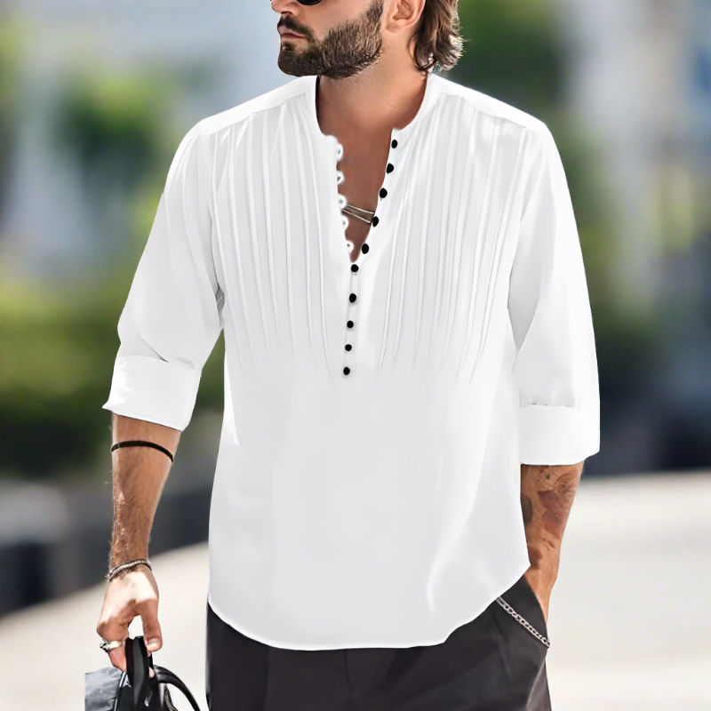 Liam | Stylish Summer V-Neck Tee for Men | Lightweight, Breathable, Versatile