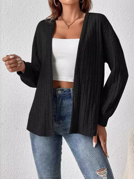 Kaira - Casual ribbed knit cardigan