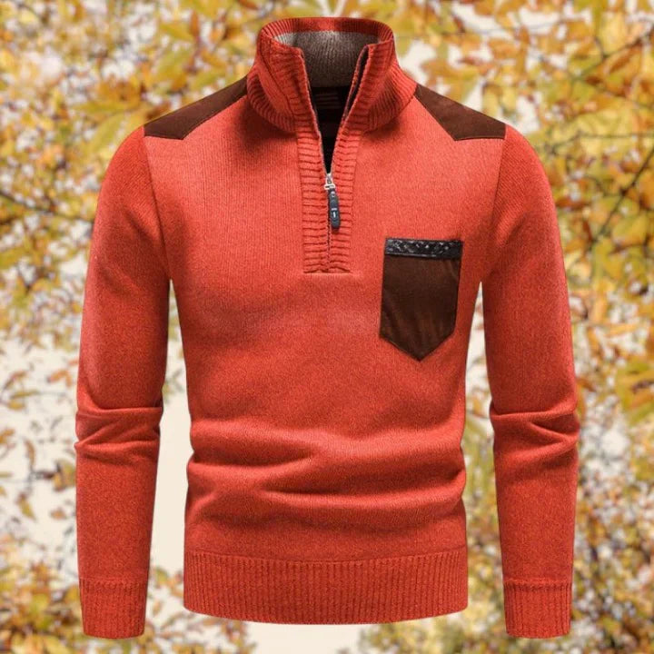 Cullen | Elegant Men's Zip-Up Sweater | Comfortable, Versatile, Stylish Design