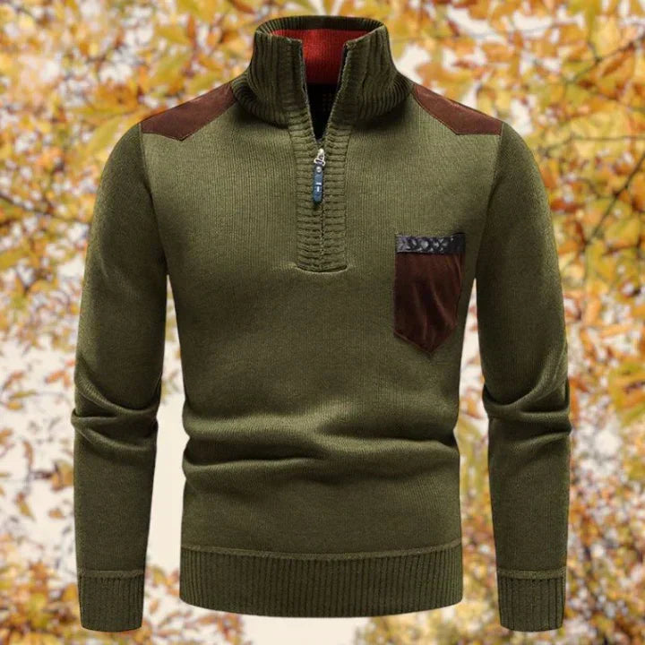 Cullen | Elegant Men's Zip-Up Sweater | Comfortable, Versatile, Stylish Design