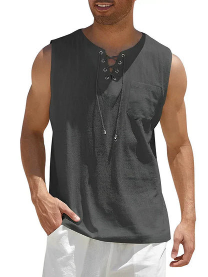 Oisin | Chic Men's Summer Sleeveless Top | Lightweight, Stylish, Effortlessly Cool