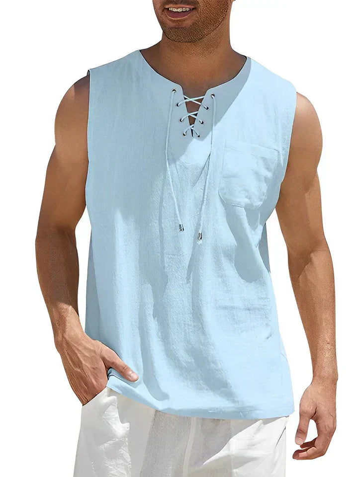 Oisin | Chic Men's Summer Sleeveless Top | Lightweight, Stylish, Effortlessly Cool