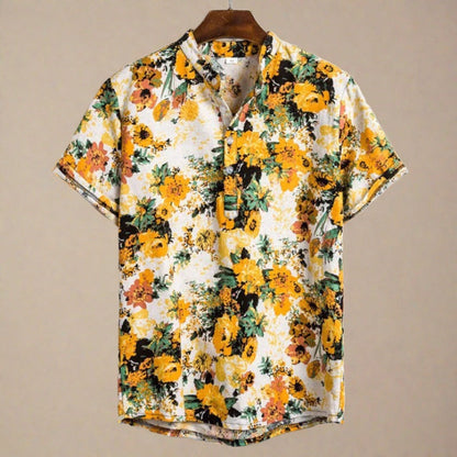 Cormac | Trendy Men's Floral Spring Shirt | Lightweight, Comfortable, Versatile Design