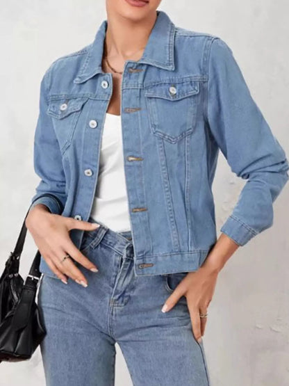 Leilany - Classic button-up denim jacket