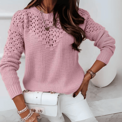 Lorelai - Chic hollow-out knitted sweater