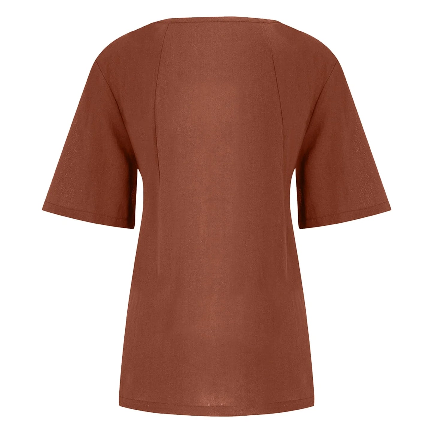 Women’s Casual Summer Shirt | Short Sleeve, Asymmetrical