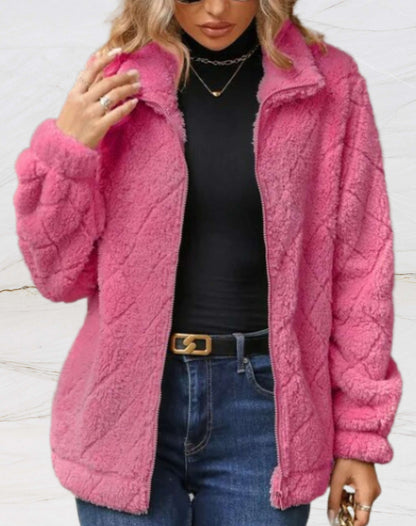 Halle - Stylish warm fleece jacket