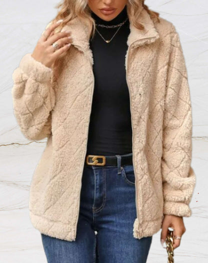 Halle - Stylish warm fleece jacket