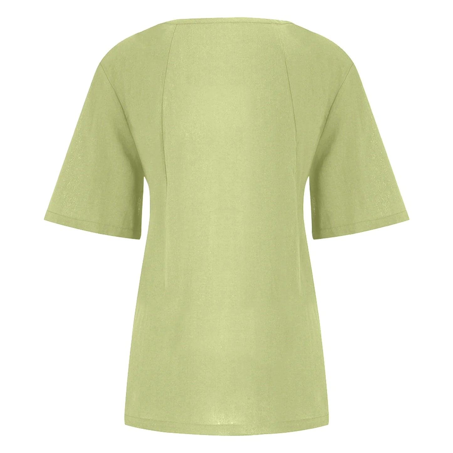 Women’s Casual Summer Shirt | Short Sleeve, Asymmetrical