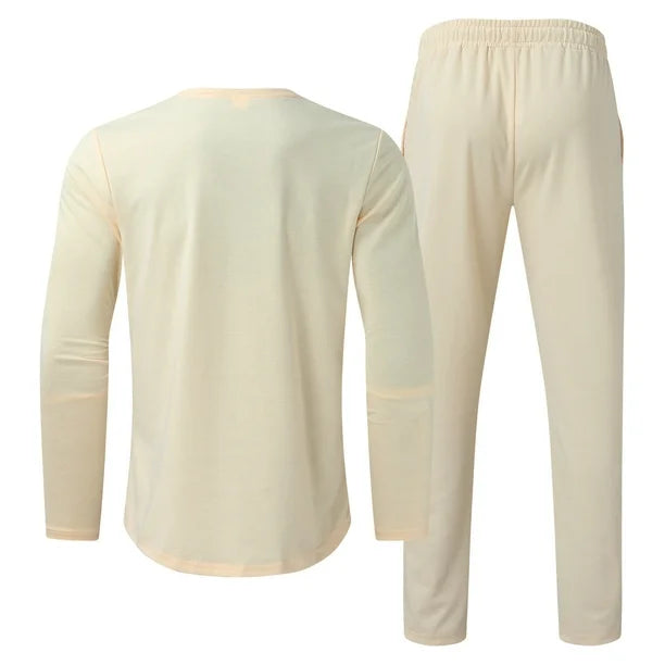 Men’s Casual Two Piece Set | Slim Fit, Trouser & Top