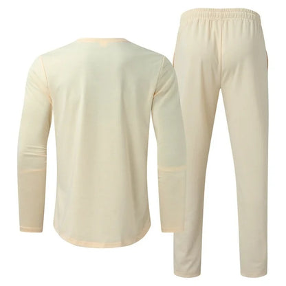 Men’s Casual Two Piece Set | Slim Fit, Trouser & Top