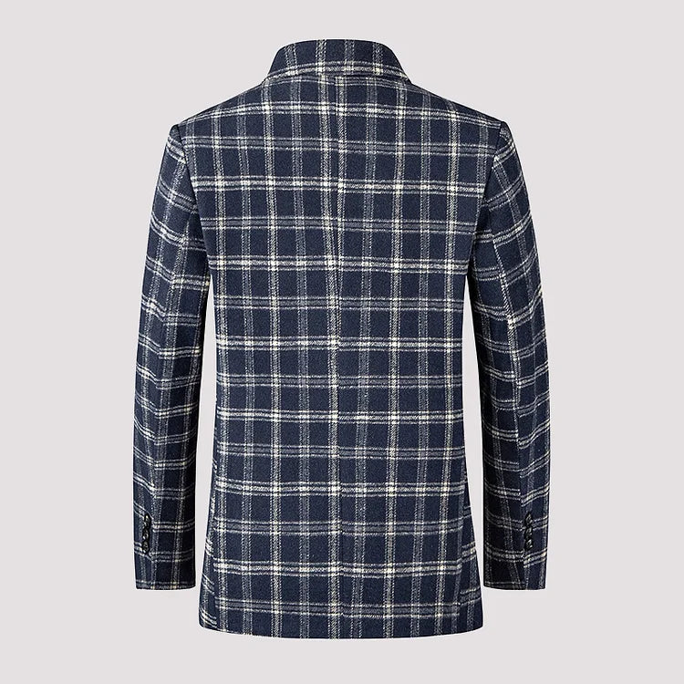 Liam | Contemporary Checked Blazer for Men | Smart, Breathable, Tailored Fit