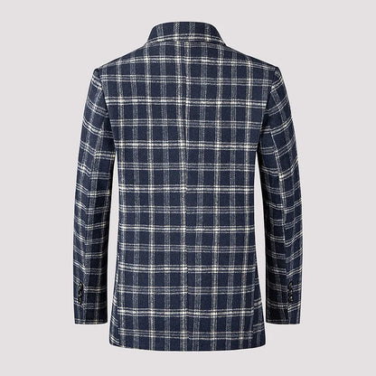 Liam | Contemporary Checked Blazer for Men | Smart, Breathable, Tailored Fit