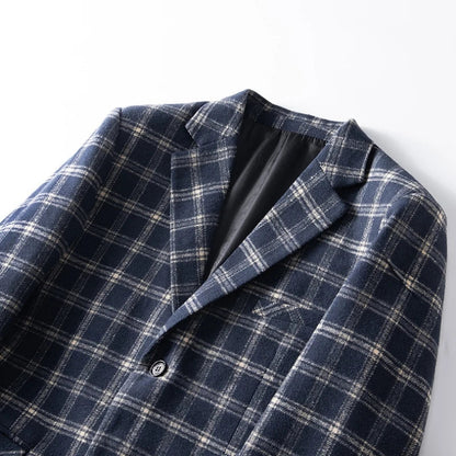 Liam | Contemporary Checked Blazer for Men | Smart, Breathable, Tailored Fit