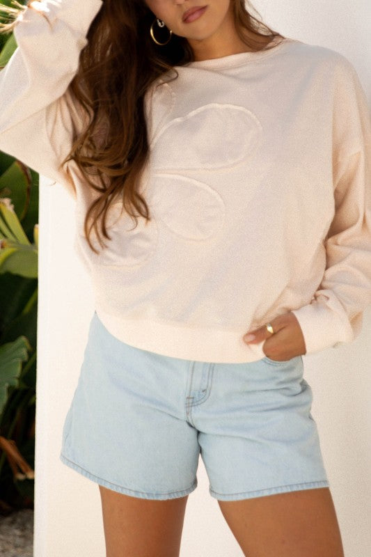 Kelly - Elegant Casual Jumper with Floral Patchwork