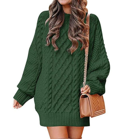 Bethany - Cozy cable knitted warm sweater dress
