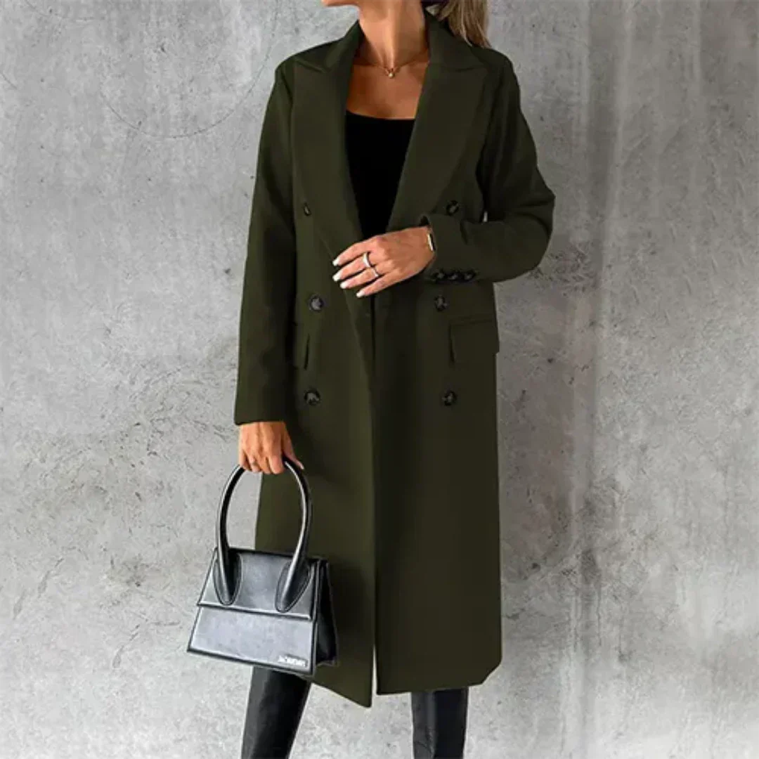 Lugh's Embrace | Elegant Insulated Women's Overcoat for Winter Style | Warm, Durable, Versatile