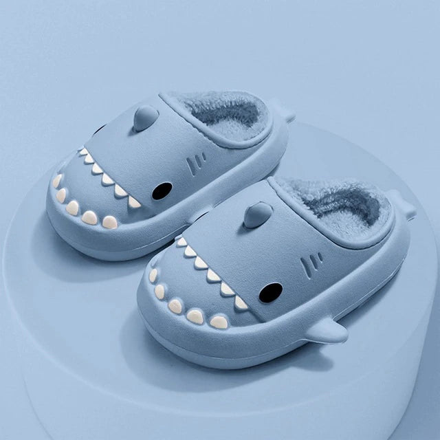 Liam's Fun Shark Slippers | Playful Comfort for Winter | Warm, Stylish, and Cushioned