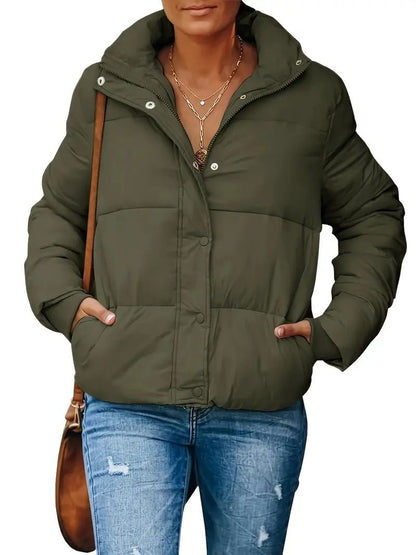 Desirae - Stylish cropped puffer jacket