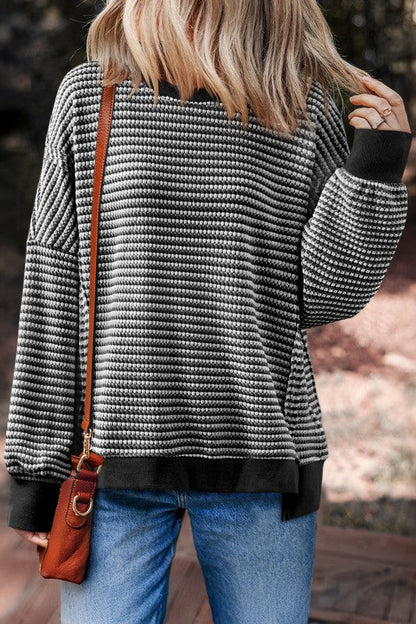 Rosaline - Warm Wide Striped Jumper