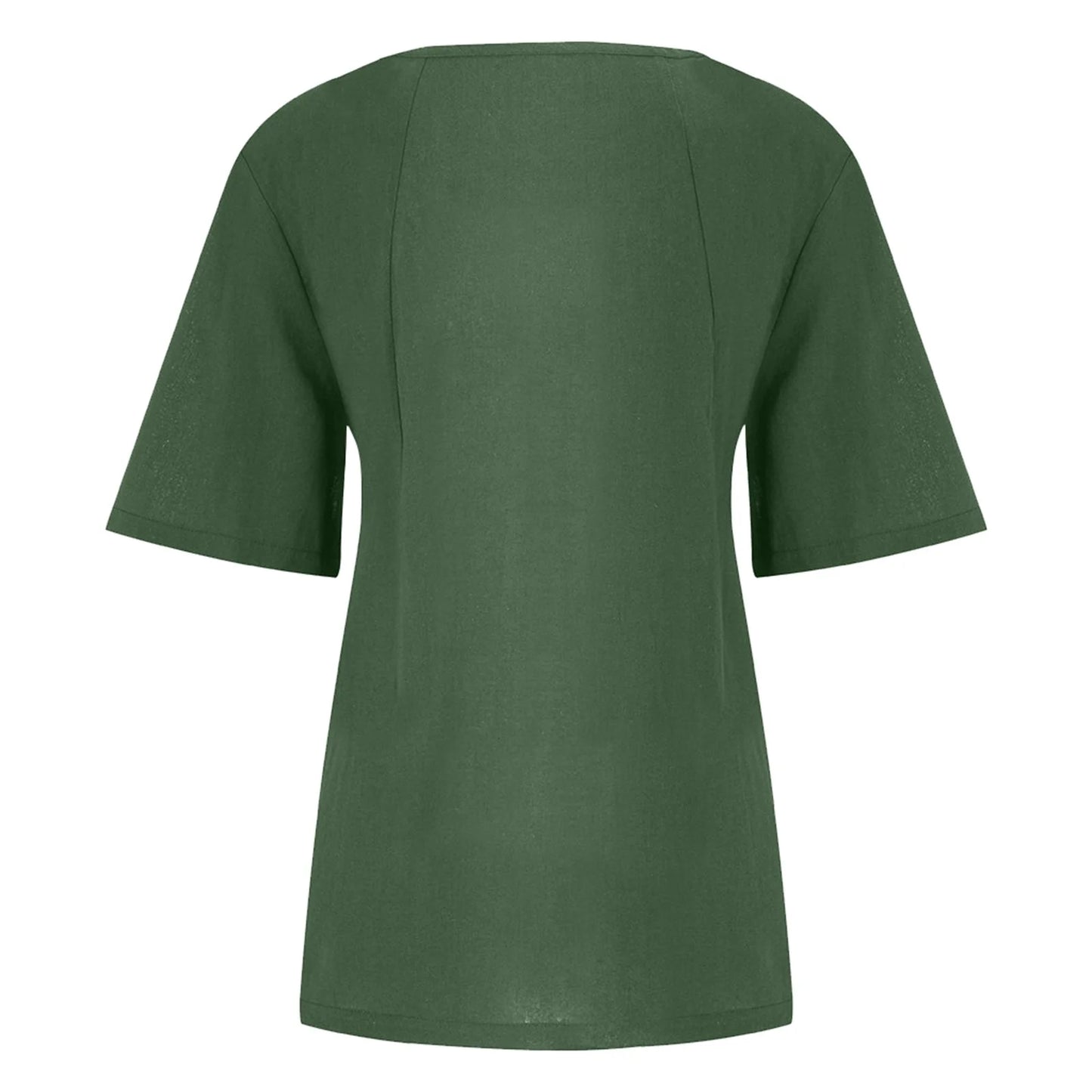 Women’s Casual Summer Shirt | Short Sleeve, Asymmetrical