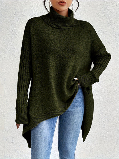 Lanea - Elegant, Loose and Comfortable Turtleneck Sweater