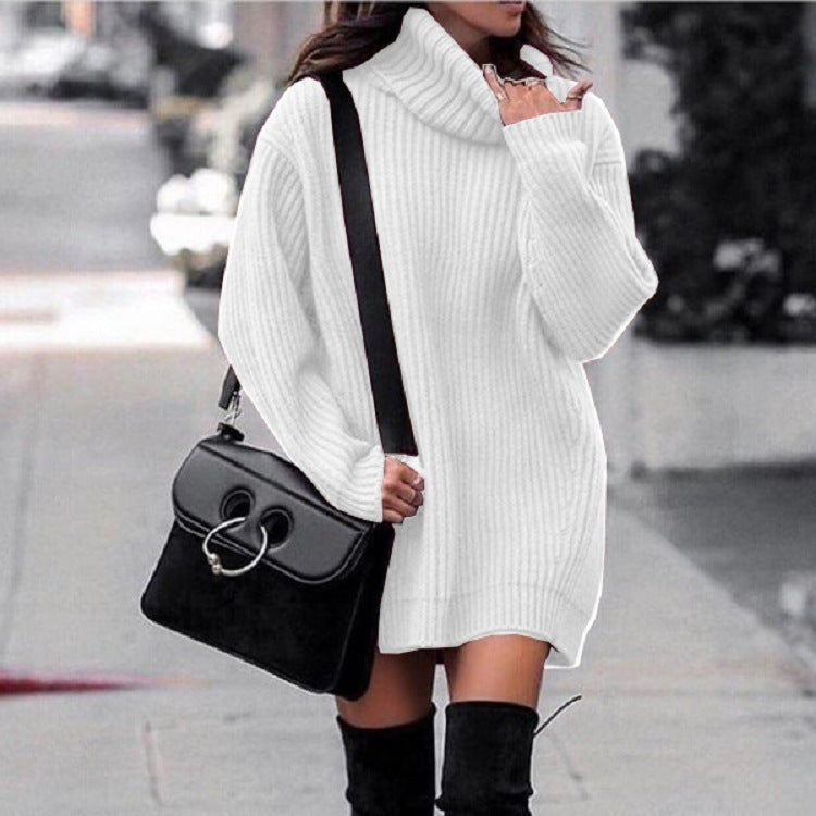 Beverley - Stylish thick knitted warm sweater dress
