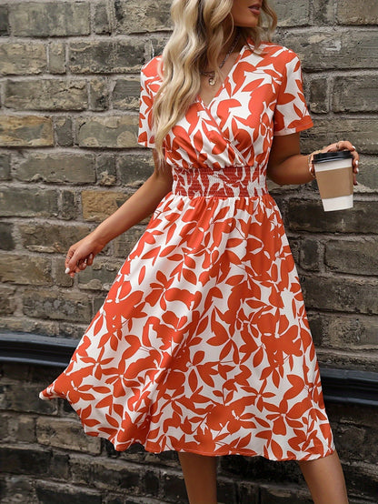 Yanessa - Elegant floral midi dress
