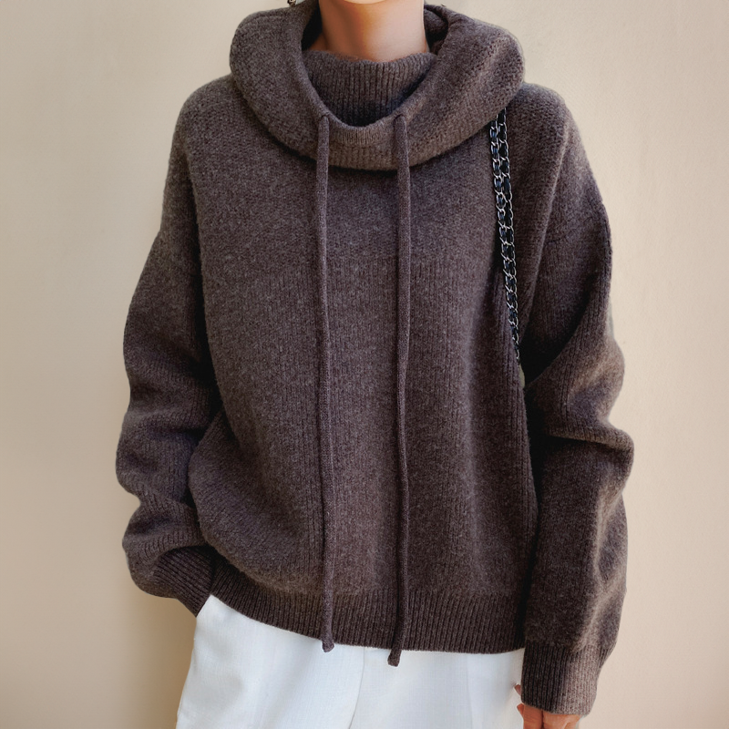 Jacqui - Oversized Knitted Hooded Jacket