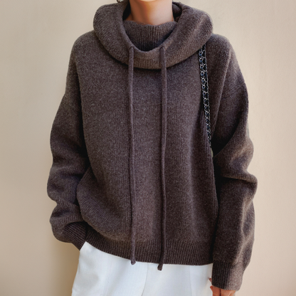 Jacqui - Oversized Knitted Hooded Jacket