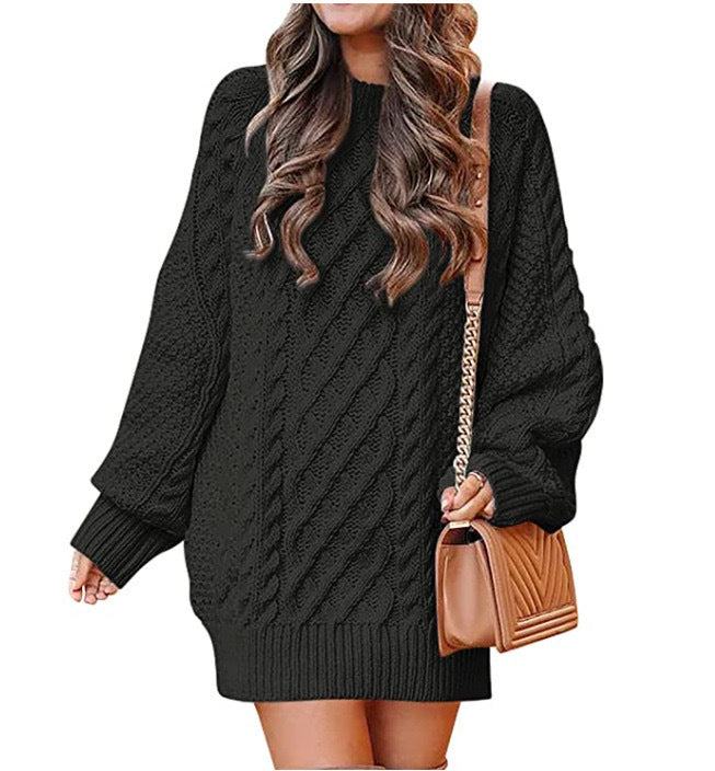 Bethany - Cozy cable knitted warm sweater dress