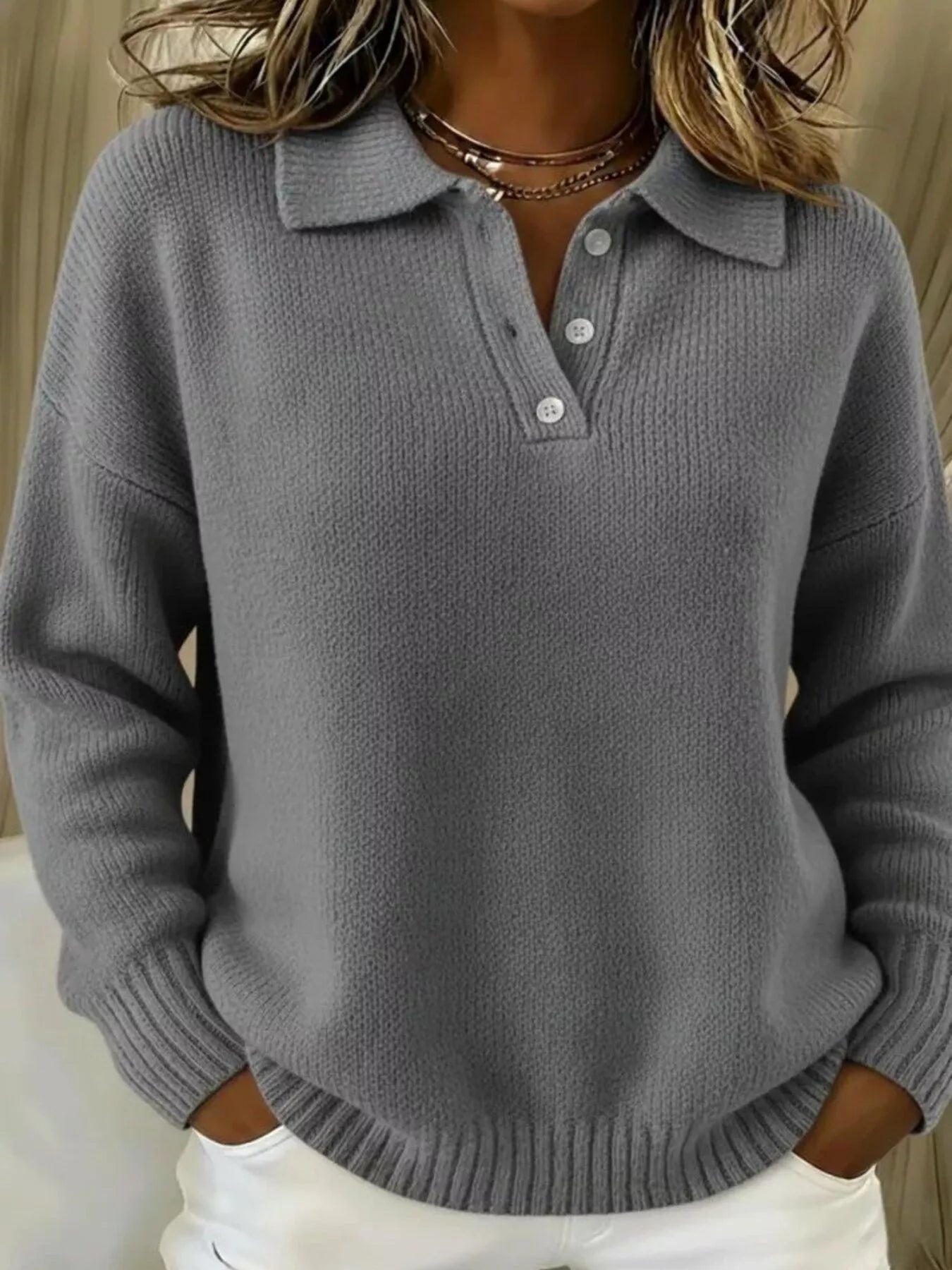 Divine - Cozy warm drop shoulder sweater