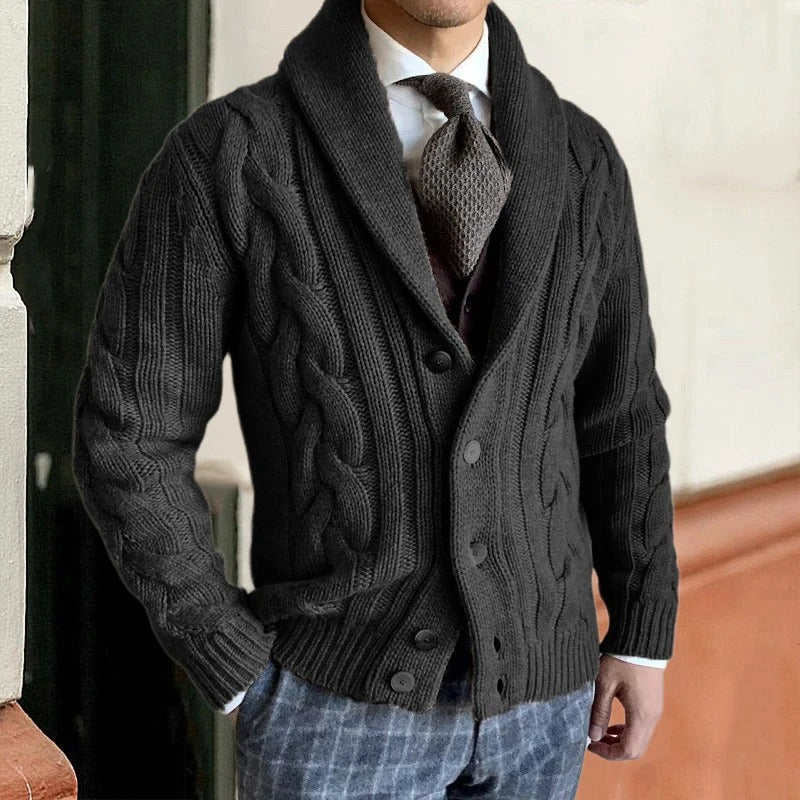 Donnelly | Elegant Men's Knit Cardigan | Warm, Button-Up, Versatile Style