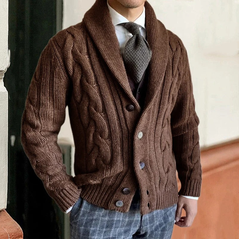 Donnelly | Elegant Men's Knit Cardigan | Warm, Button-Up, Versatile Style