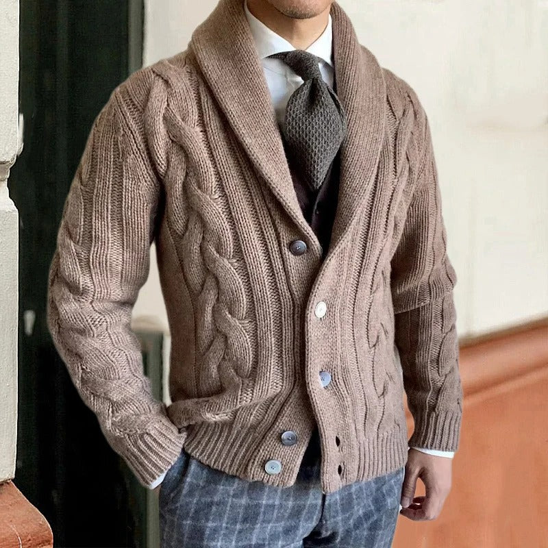 Donnelly | Elegant Men's Knit Cardigan | Warm, Button-Up, Versatile Style