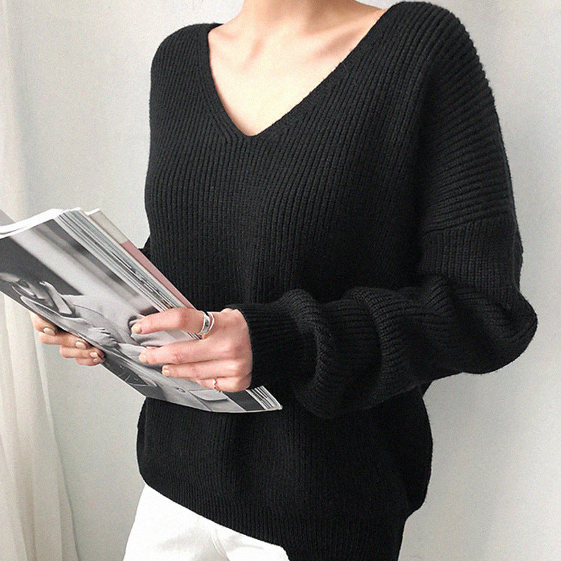 Aisling | Stylish Women's V-Neck Knit Sweater | Soft, Warm, Versatile Design