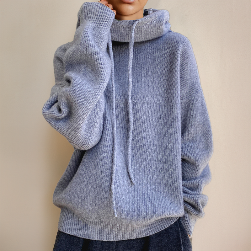 Jacqui - Oversized Knitted Hooded Jacket