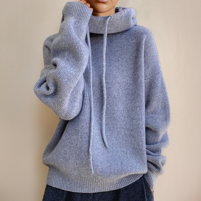 Jacqui - Oversized Knitted Hooded Jacket