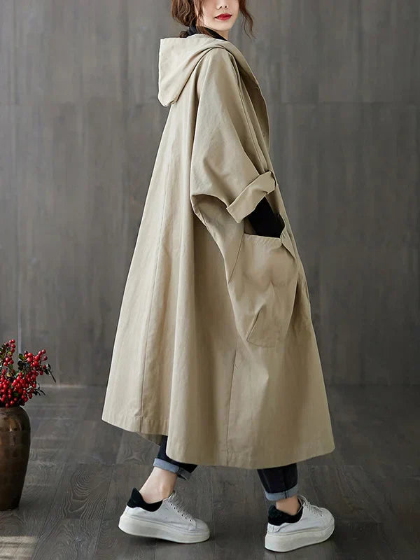 Fionnuala | Elegant Hooded Trench Coat for Women | Chic, Versatile, Comfortable